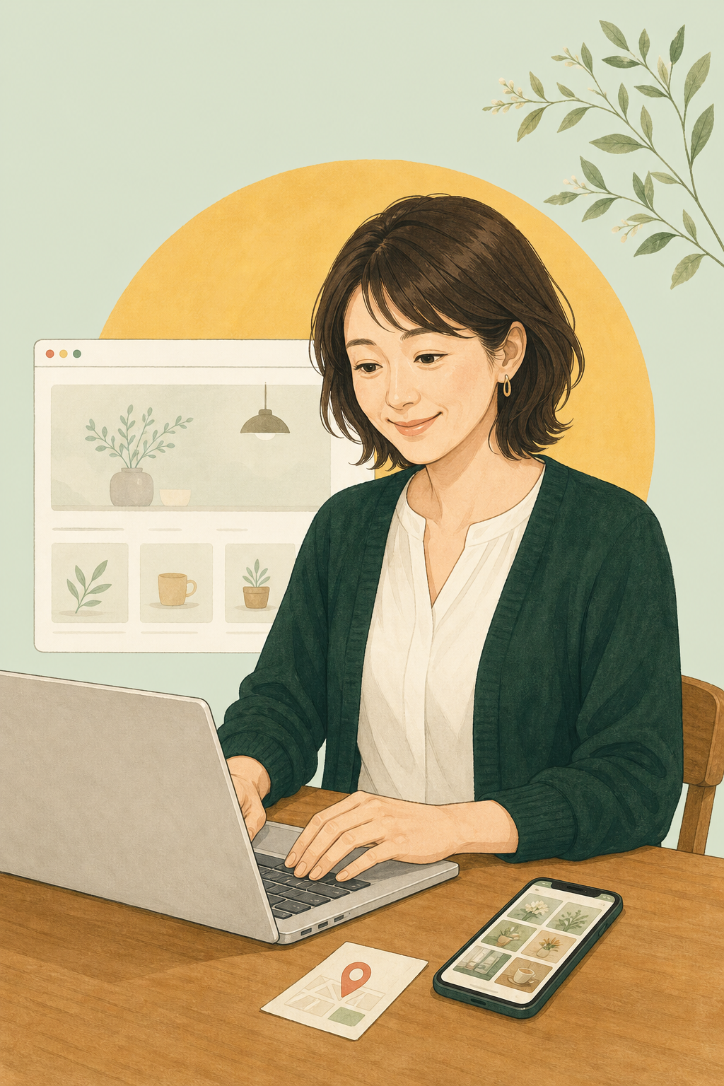 小さなお店のWebを支える女性Web担当者